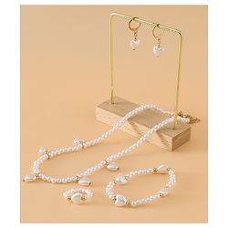Babyhug Free Size Jewellery Set for Girls - Off White