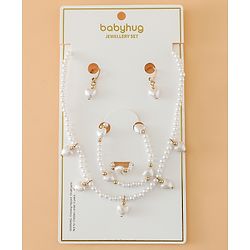 Babyhug Free Size Jewellery Set for Girls - Off White