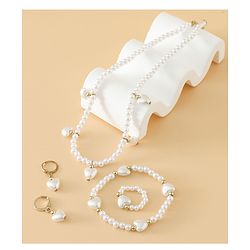 Babyhug Free Size Jewellery Set for Girls - Off White