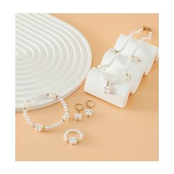 Babyhug Free Size Jewellery Set for Girls - Off White