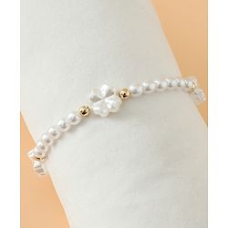 Babyhug Free Size Jewellery Set for Girls - Off White