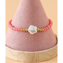 Babyhug Free Size Bracelets & Bangles Set for Girls - Pink & White
