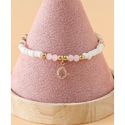 Babyhug Free Size Bracelets & Bangles Set for Girls - Pink & White