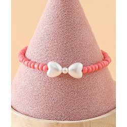 Babyhug Free Size Bracelets & Bangles Set for Girls - Pink & White