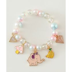 Babyhug Free Size Bracelets & Bangles Set for Girls - Pink