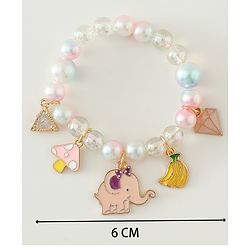 Babyhug Free Size Bracelets & Bangles Set for Girls - Pink