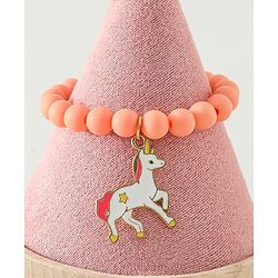 Babyhug Free Size Bracelets & Bangles Set for Girls - Orange, Sea green & Light blue