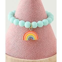 Babyhug Free Size Bracelets & Bangles Set for Girls - Orange, Sea green & Light blue