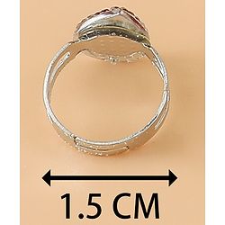 Babyhug Free Size Finger Ring Set for Girls - Red