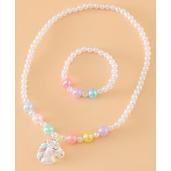 Babyhug Free Size Jewellery Set for Girls - White