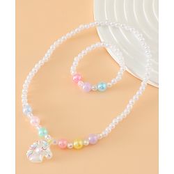 Babyhug Free Size Jewellery Set for Girls - White