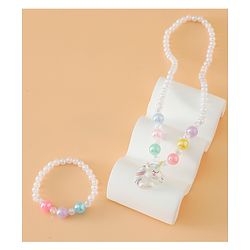 Babyhug Free Size Jewellery Set for Girls - White