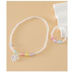 Babyhug Free Size Jewellery Set for Girls - White