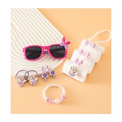Babyhug Free Size Jewellery Set for Girls - Dark Pink