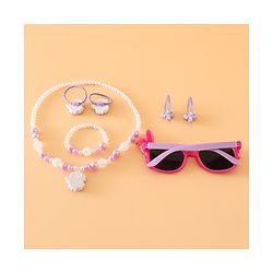 Babyhug Free Size Jewellery Set for Girls - Dark Pink