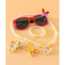 Babyhug Free Size Jewellery Set for Girls - Red