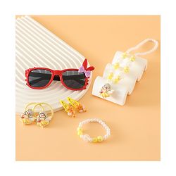 Babyhug Free Size Jewellery Set for Girls - Red