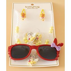 Babyhug Free Size Jewellery Set for Girls - Red
