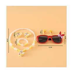 Babyhug Free Size Jewellery Set for Girls - Red