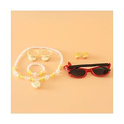 Babyhug Free Size Jewellery Set for Girls - Red