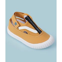Cute Walk by Babyhug Velcro Closure Solid Casual Shoes - Yellow