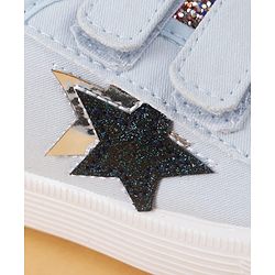 Cute Walk by Babyhug Velcro Closure Glitter Print Casual Shoes - Blue