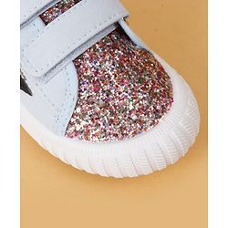 Cute Walk by Babyhug Velcro Closure Glitter Print Casual Shoes - Blue