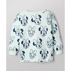 Babyhug Disney 100% Cotton Interlock Knit Full Sleeves Thermal Vest with Minnie Mouse & Daisy Duck - Light Blue