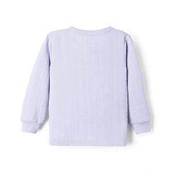 Babyhug Disney Interlock Knit Full Sleeves Thermal Innerwear Vest With 101 Dalmatian Graphic - Lavender
