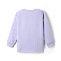 Babyhug Disney Interlock Knit Full Sleeves Thermal Innerwear Vest With 101 Dalmatian Graphic - Lavender