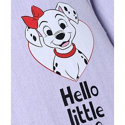 Babyhug Disney Interlock Knit Full Sleeves Thermal Innerwear Vest With 101 Dalmatian Graphic - Lavender