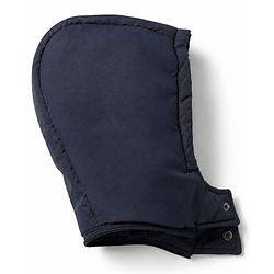 Babyhug Woven Full Sleeves Hooded Padded Winter Jacket With Text Embroidery - Navy Blue