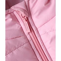 Babyhug Woven Padded/Quilted/ Winter Jacket with Sleeveless in Pink for 12-18 Months