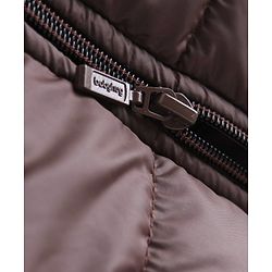 Babyhug Woven Padded Hooded Jackets with Sleeveless in Brown for 6-9 Months