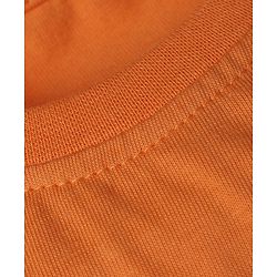 Babyhug 100% Cotton Knit Half Sleeves Solid T-Shirt - Orange