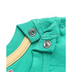 Babyhug 100% Cotton Knit Solid T-Shirts with Half Sleeves - Green