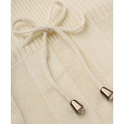 Babyhug Knit Full Sleeves Woolen Dress with Cable Knit Design - OffWhite