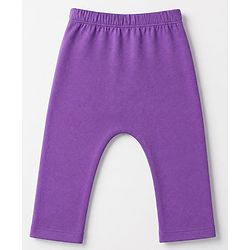 Babyhug Cotton Knit Front Open Full Sleeves T-Shirt & Pajama Night Suit with Butterfly Print - Purple