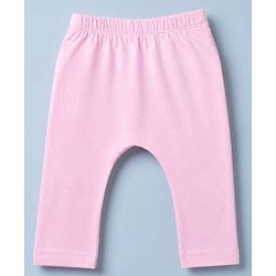 Babyhug Cotton Knit Front Open Full Sleeves T-Shirt & Pajama Night Suit with Teddy Print - Light Pink