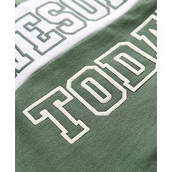 Babyhug 100% Cotton Ottoman Heavy Gauge Knit Front Open Hooded Sweatshirt with Full Raglan Sleeves and Awesome Today Print - Green