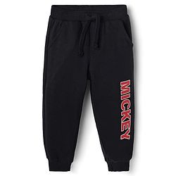 Babyhug Disney Terry Knit Hooded Sweatshirt & Joggers Set with Full Sleeves and Mickey Mouse Graphic - Black