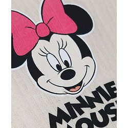 Babyhug Disney Interlock Knit Full Sleeves Thermal Inner Wear with Minnie Mouse Print - Light Peach