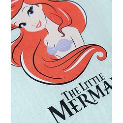 Babyhug Disney Interlock Knit Sleeveless Thermal Inner Wear with Ariel & Text Print - Mint