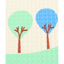 Babyhug Air Filled Water-Resistant Diaper Changing & Massage Mat Animal Print - White | Made from Natural Rubber | Cushioned | Foldable | Multi-Purpose Baby Mat