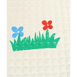 Babyhug Air Filled Water-Resistant Diaper Changing & Massage Mat Animal Print - White | Made from Natural Rubber | Cushioned | Foldable | Multi-Purpose Baby Mat