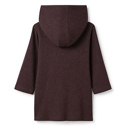 Babyhug Waffle Knit Full Sleeves Bath Robe With Hood in Brown