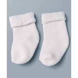 Cute Walk By Babyhug Anti-Bacterial Terry Knit Ankle Length Socks With Star Design Pack Of 3- Pink & White