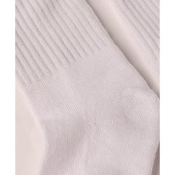 Cute Walk By Babyhug Cotton Terry Knit Ankle Length Solid Socks With Anti-Bacterial - White