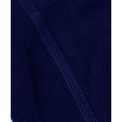 Cute Walk by Babyhug Cotton Knit Anti Bacterial Full Length Solid Tights - Navy