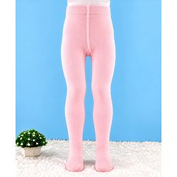 Cute Walk by Babyhug Cotton Knit Solid Tights in Pink